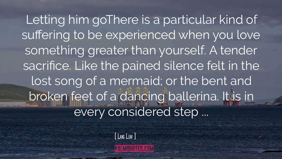 Ballerina quotes by Lang Leav