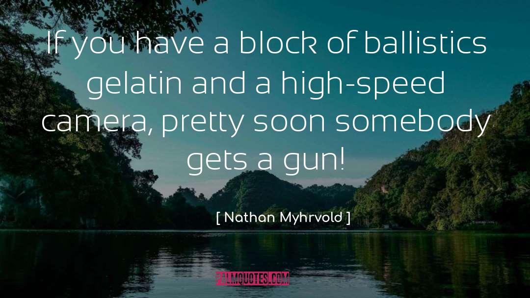 Ballistics quotes by Nathan Myhrvold