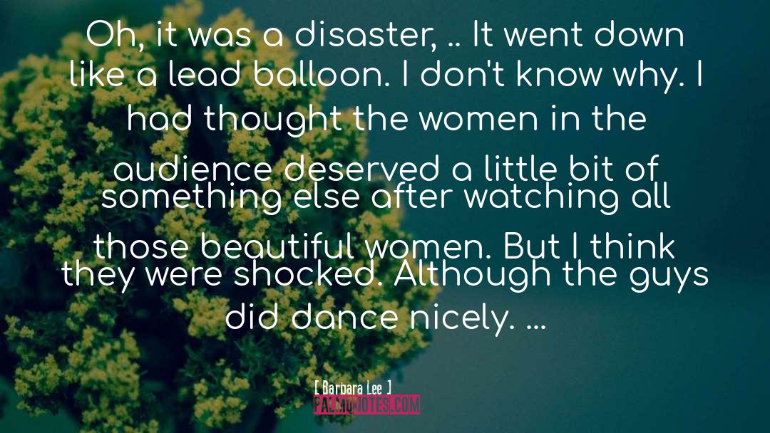 Balloon quotes by Barbara Lee