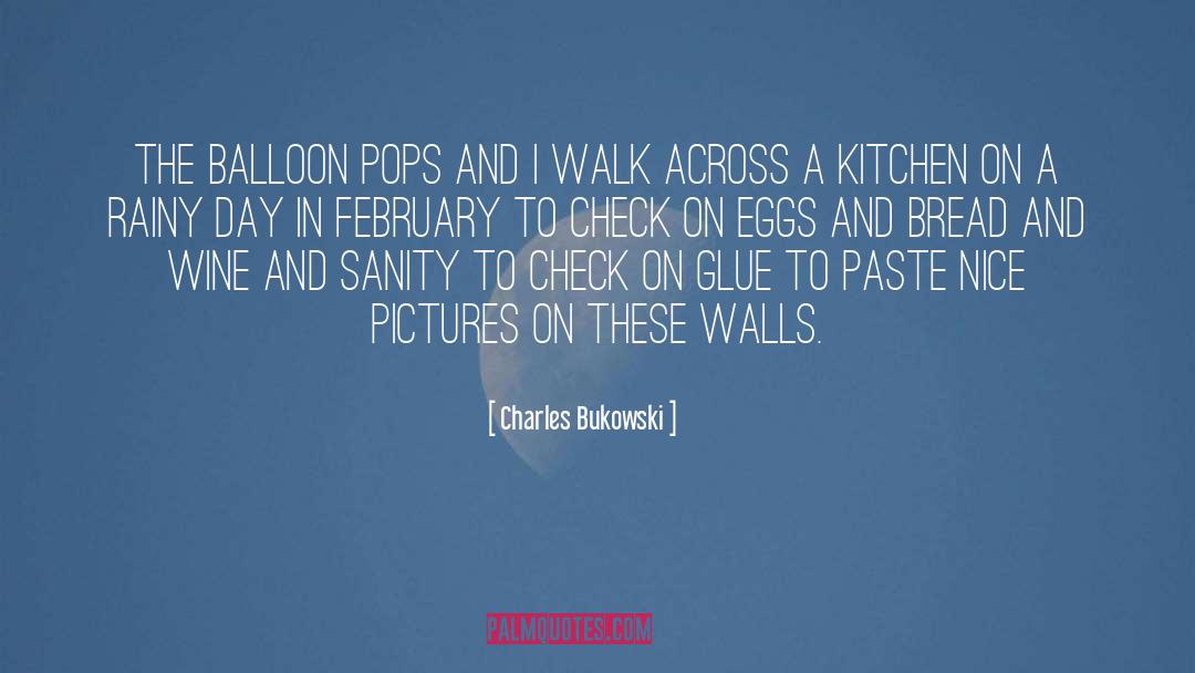 Balloon quotes by Charles Bukowski