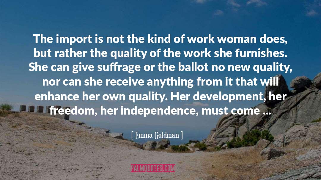 Ballot quotes by Emma Goldman
