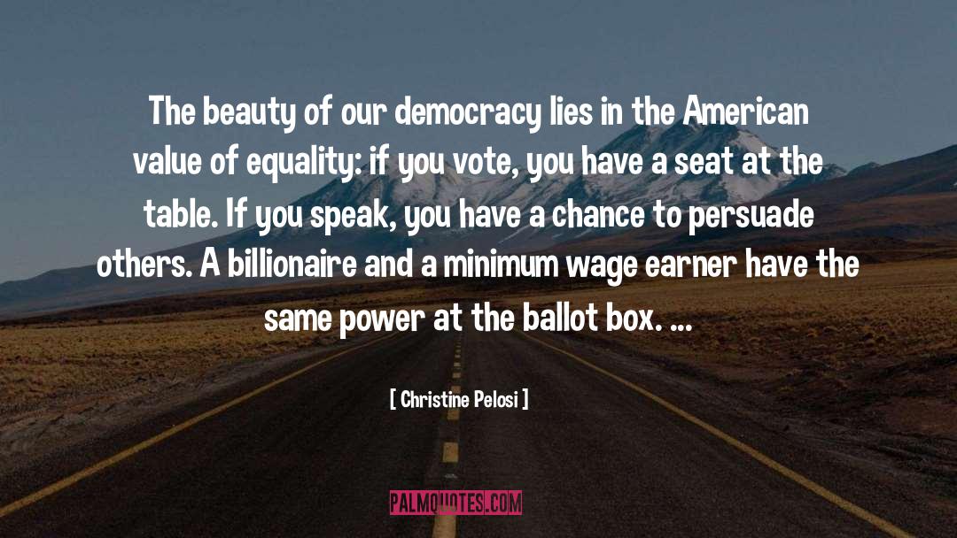 Ballot quotes by Christine Pelosi