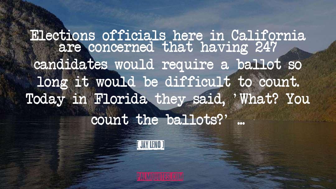 Ballot quotes by Jay Leno