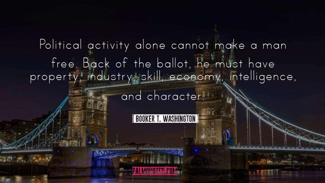 Ballot quotes by Booker T. Washington