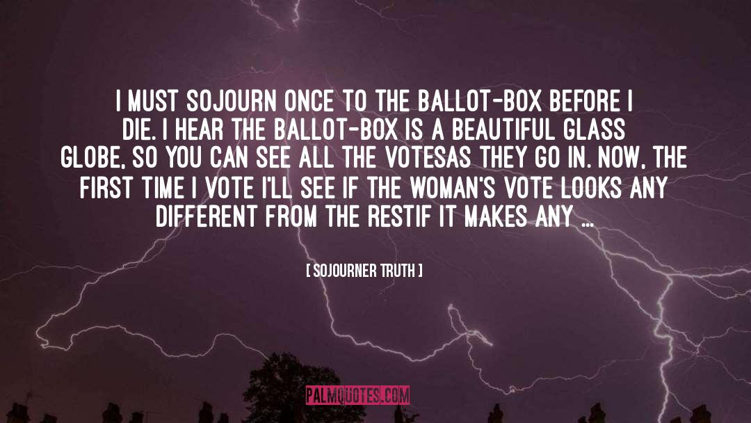 Ballot quotes by Sojourner Truth