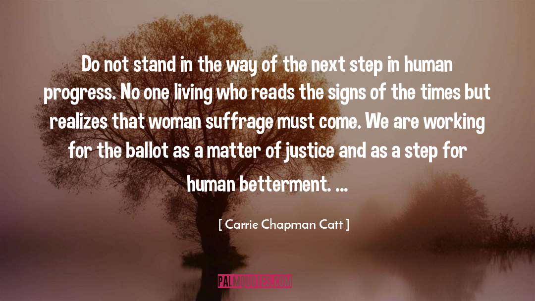Ballot quotes by Carrie Chapman Catt