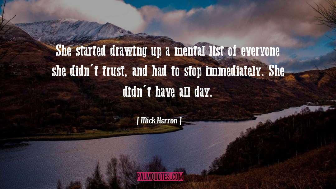 Ballpen Drawing quotes by Mick Herron