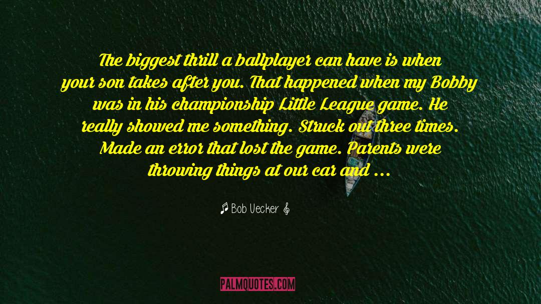 Ballplayer quotes by Bob Uecker