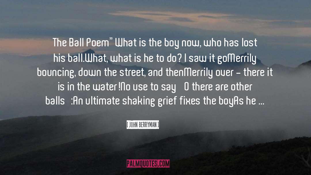 Balls quotes by John Berryman