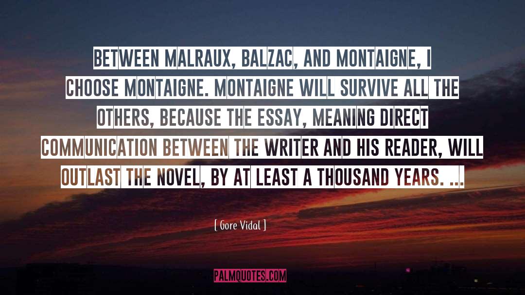 Balzac quotes by Gore Vidal