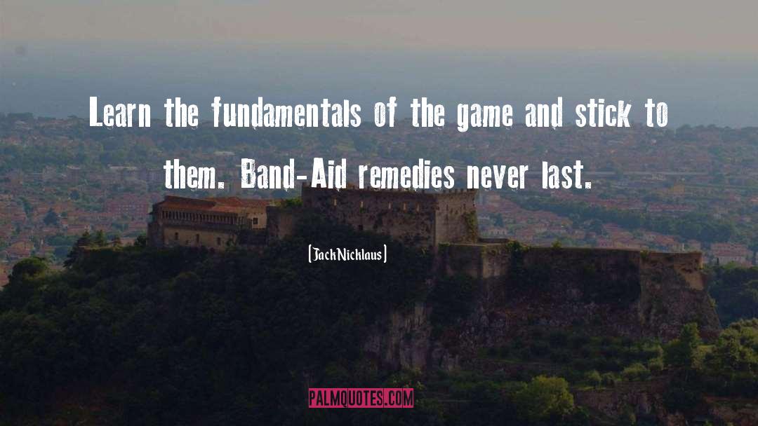 Band quotes by Jack Nicklaus