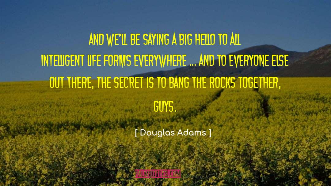 Bangs quotes by Douglas Adams
