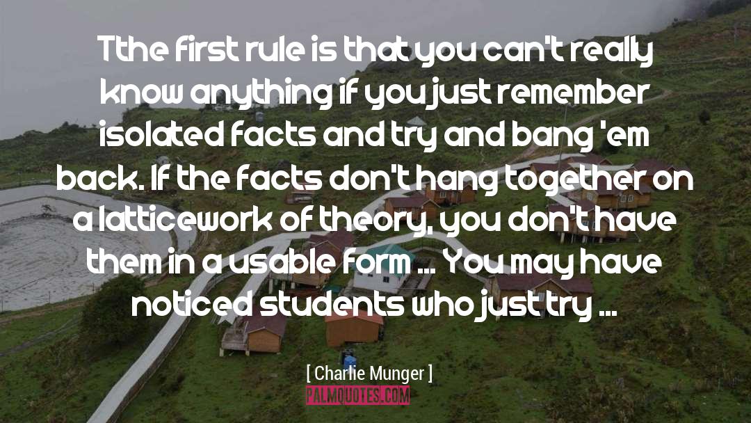 Bangs quotes by Charlie Munger