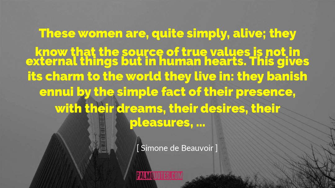 Banish quotes by Simone De Beauvoir