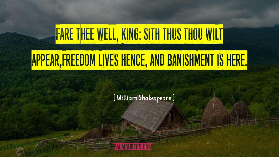 Banishment quotes by William Shakespeare