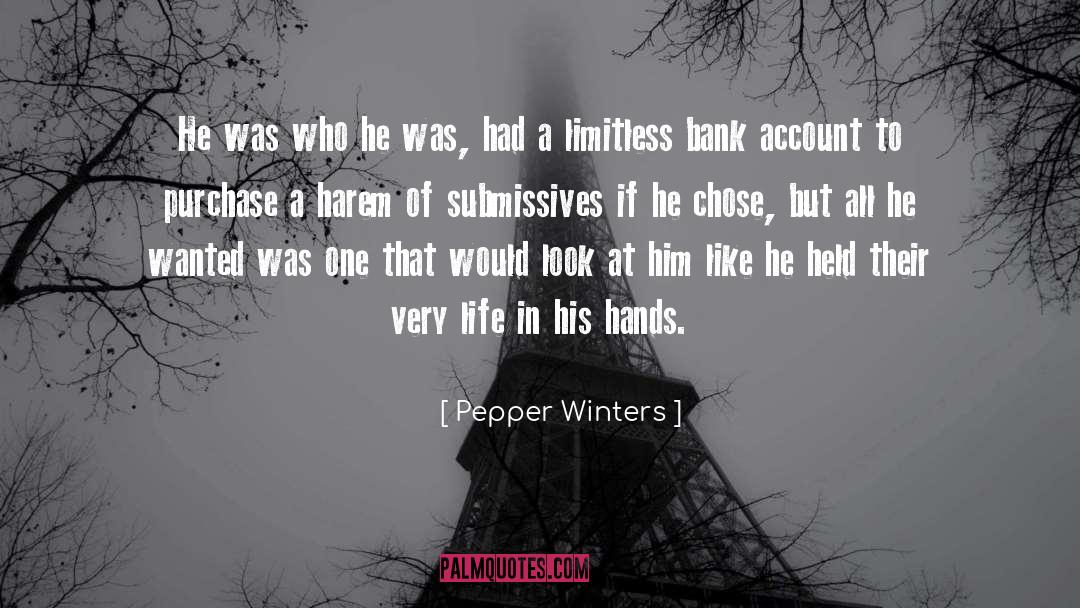 Bank Account quotes by Pepper Winters