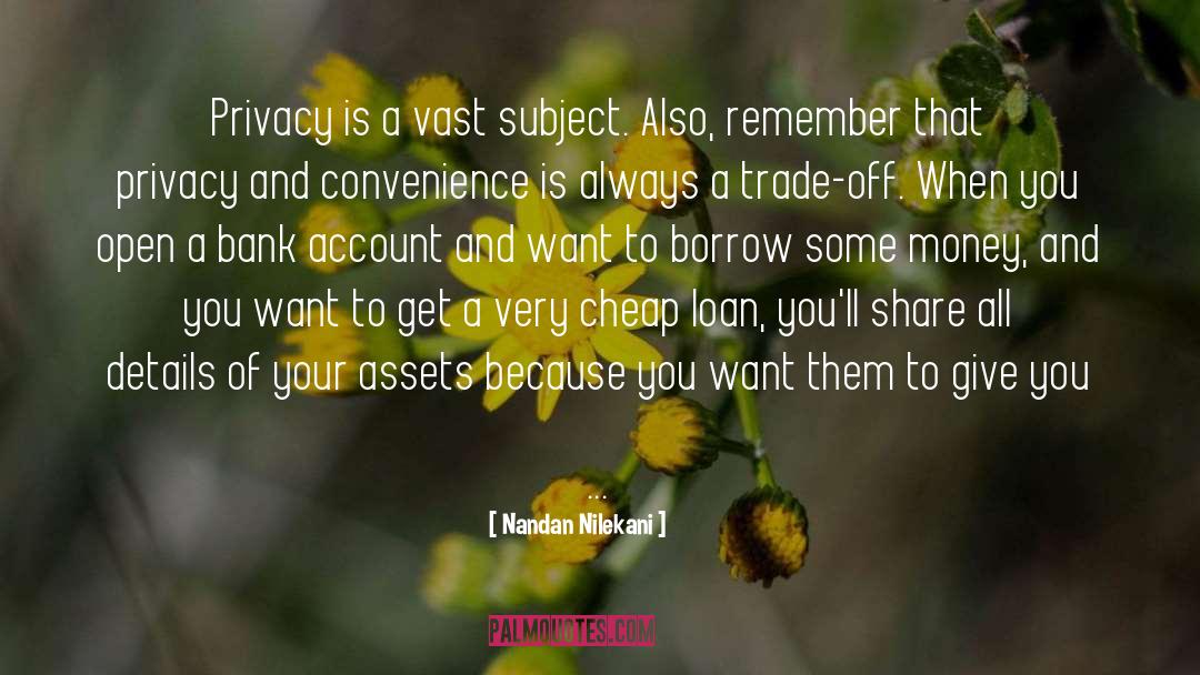 Bank Account quotes by Nandan Nilekani