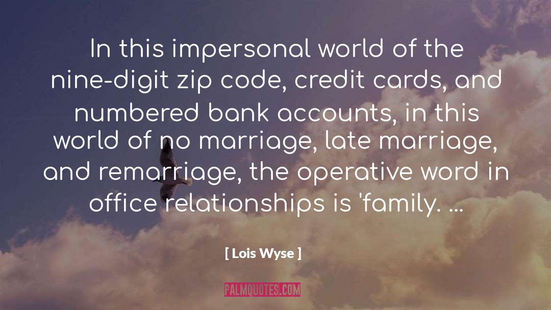 Bank Accounts quotes by Lois Wyse