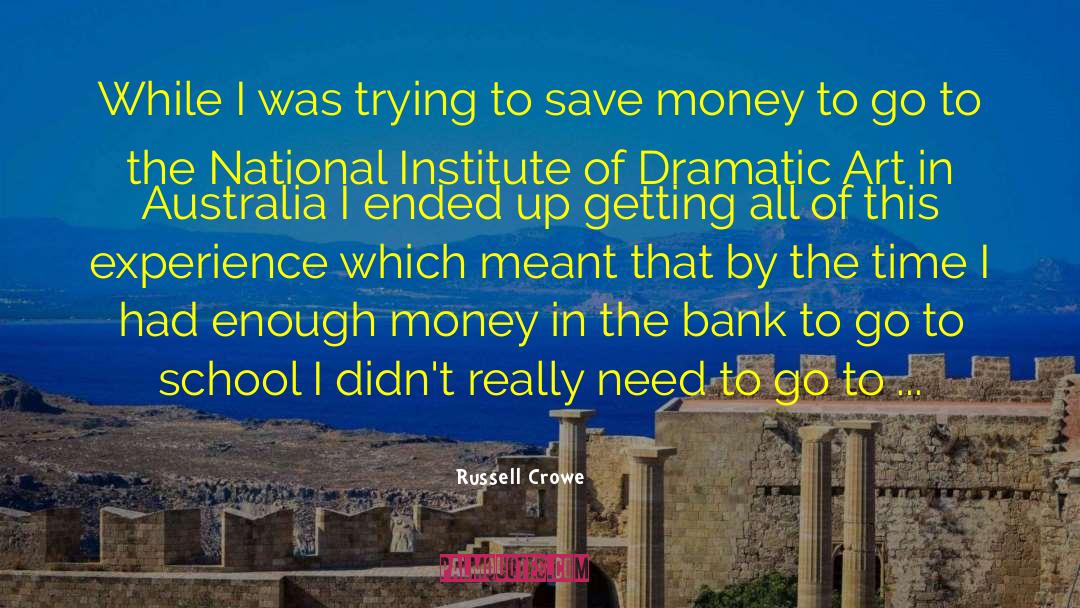 Bank Manager quotes by Russell Crowe