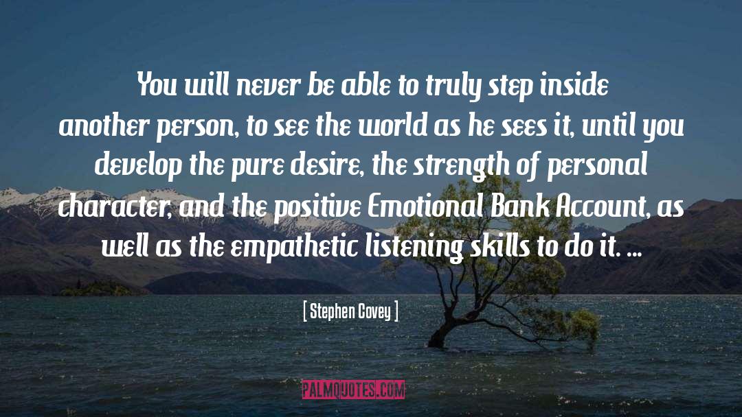 Bank quotes by Stephen Covey