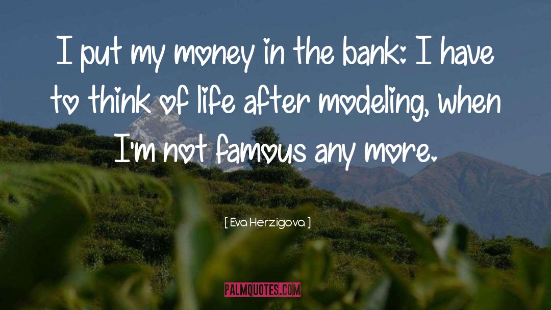 Bank quotes by Eva Herzigova