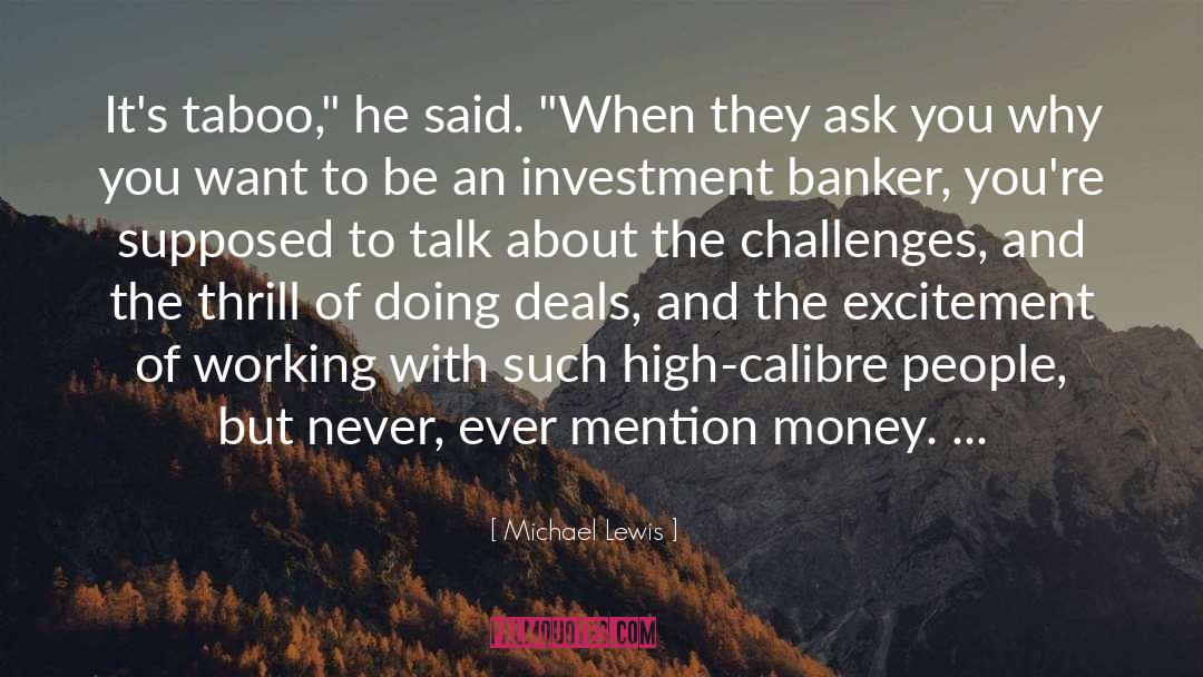 Banker quotes by Michael Lewis