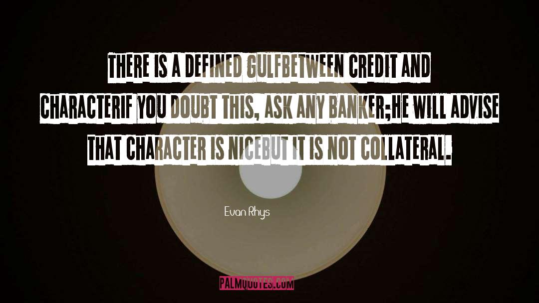 Bankers quotes by Evan Rhys