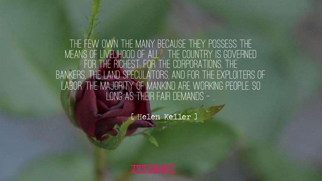 Bankers quotes by Helen Keller