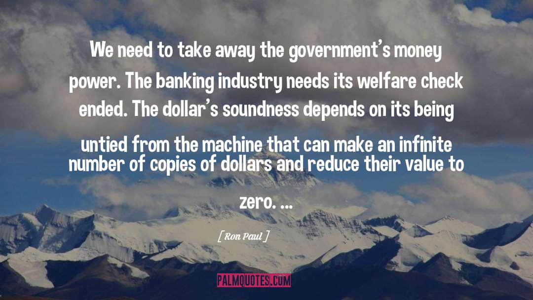 Banking Industry quotes by Ron Paul