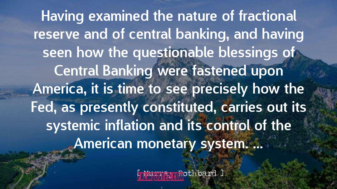 Banking quotes by Murray Rothbard