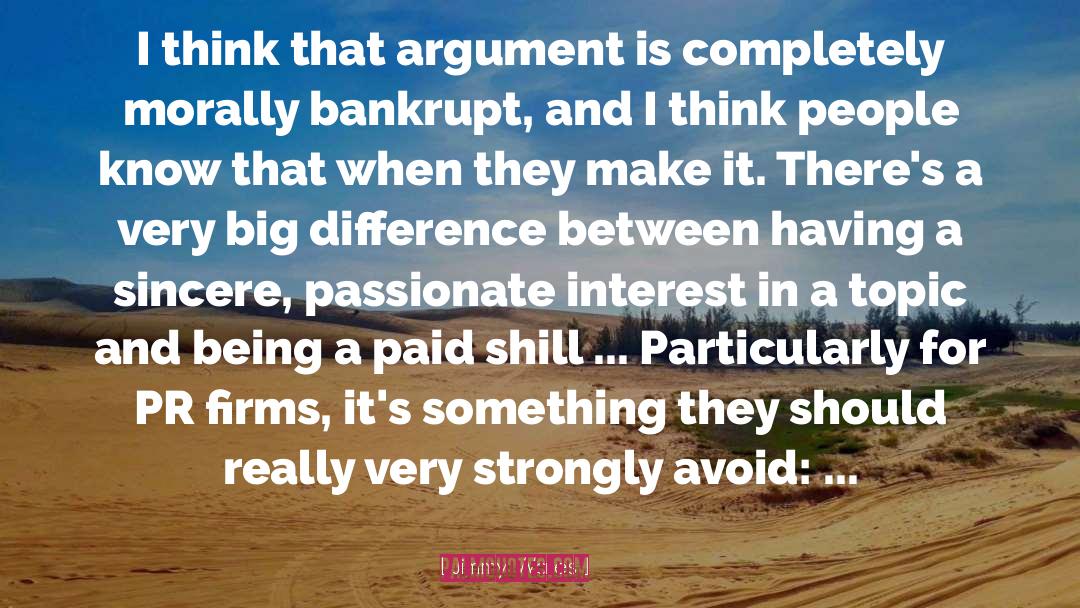 Bankrupt quotes by Jimmy Wales