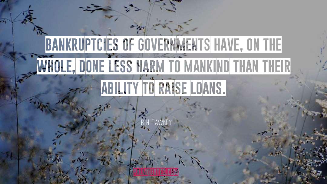 Bankruptcy quotes by R. H. Tawney