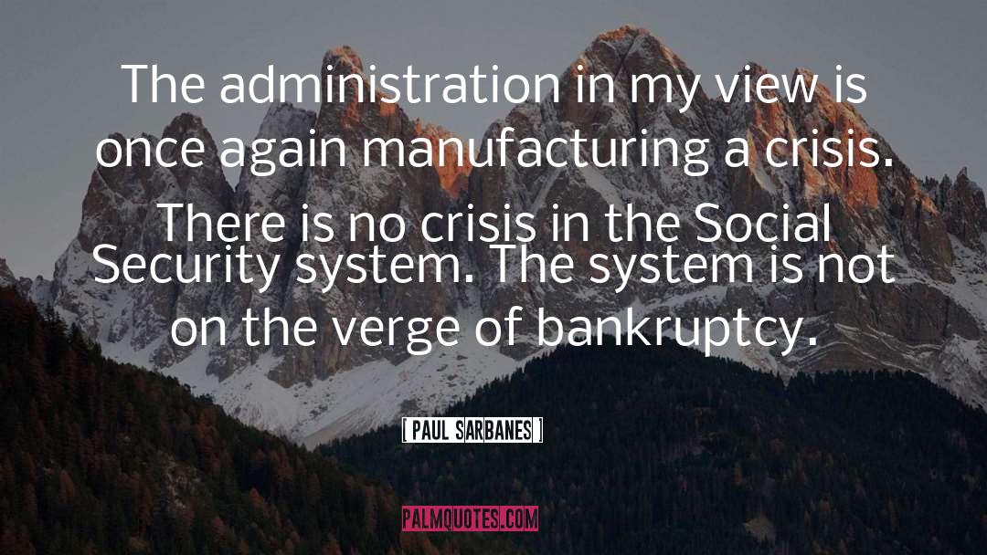 Bankruptcy quotes by Paul Sarbanes