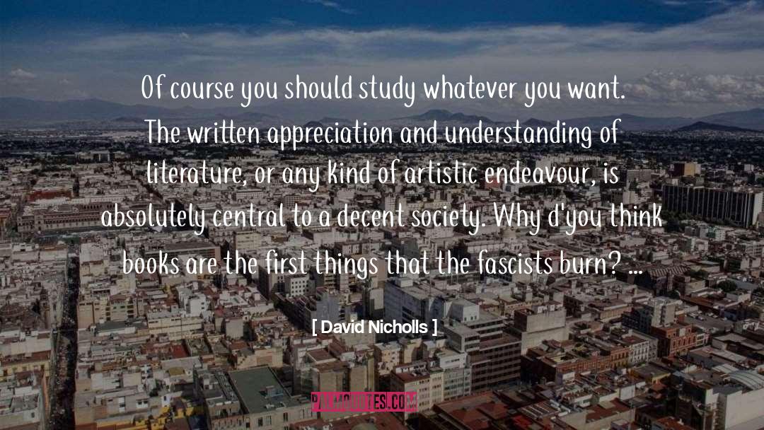 Banned Books quotes by David Nicholls