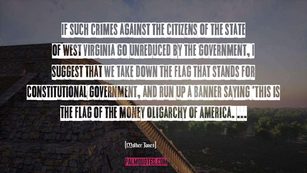 Banner quotes by Mother Jones