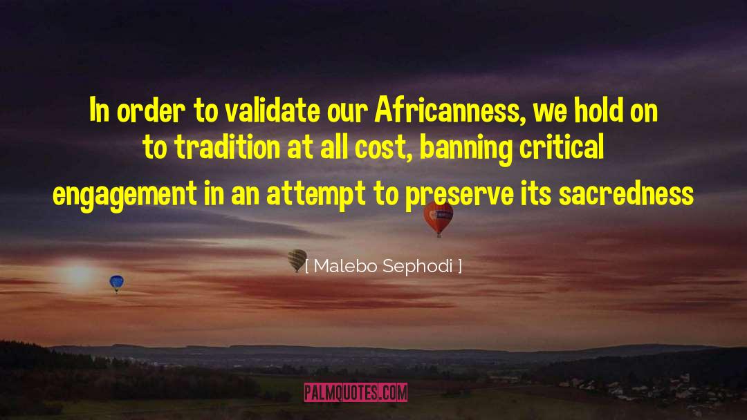 Banning quotes by Malebo Sephodi