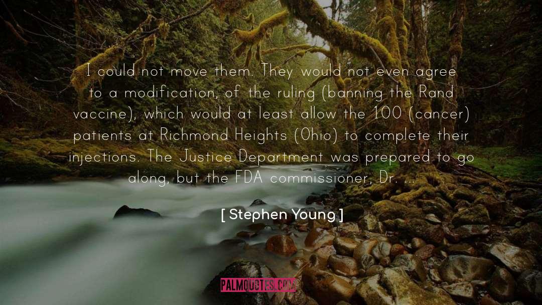 Banning quotes by Stephen Young