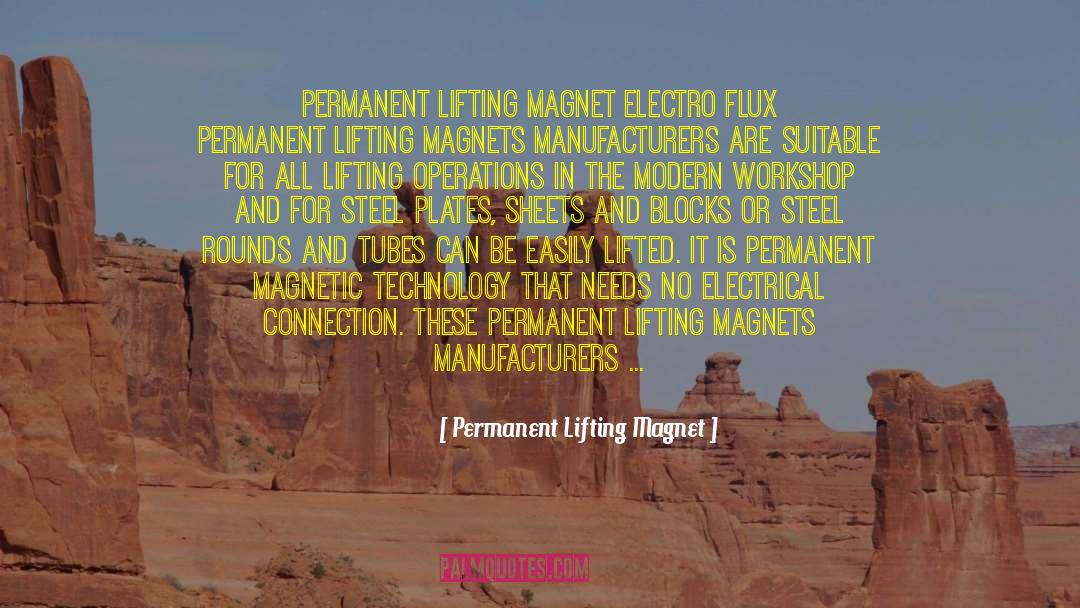 Bannor Electrical Chipping quotes by Permanent Lifting Magnet