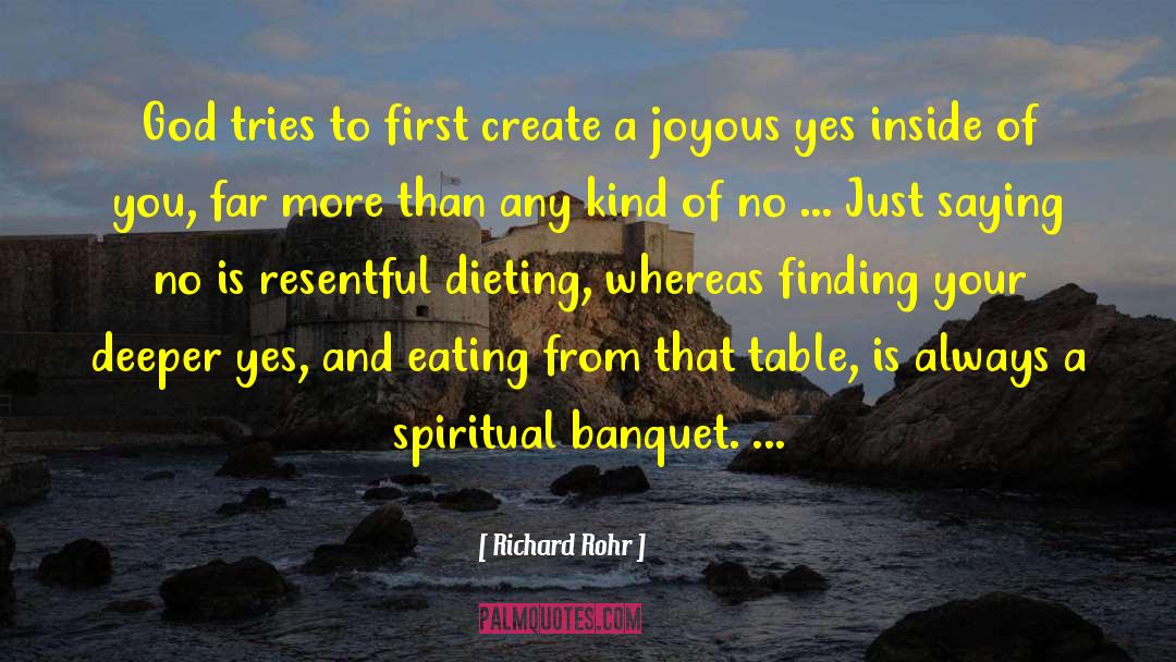 Banquets quotes by Richard Rohr