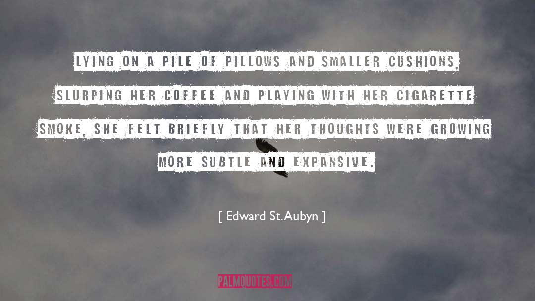 Banquette Cushions quotes by Edward St. Aubyn