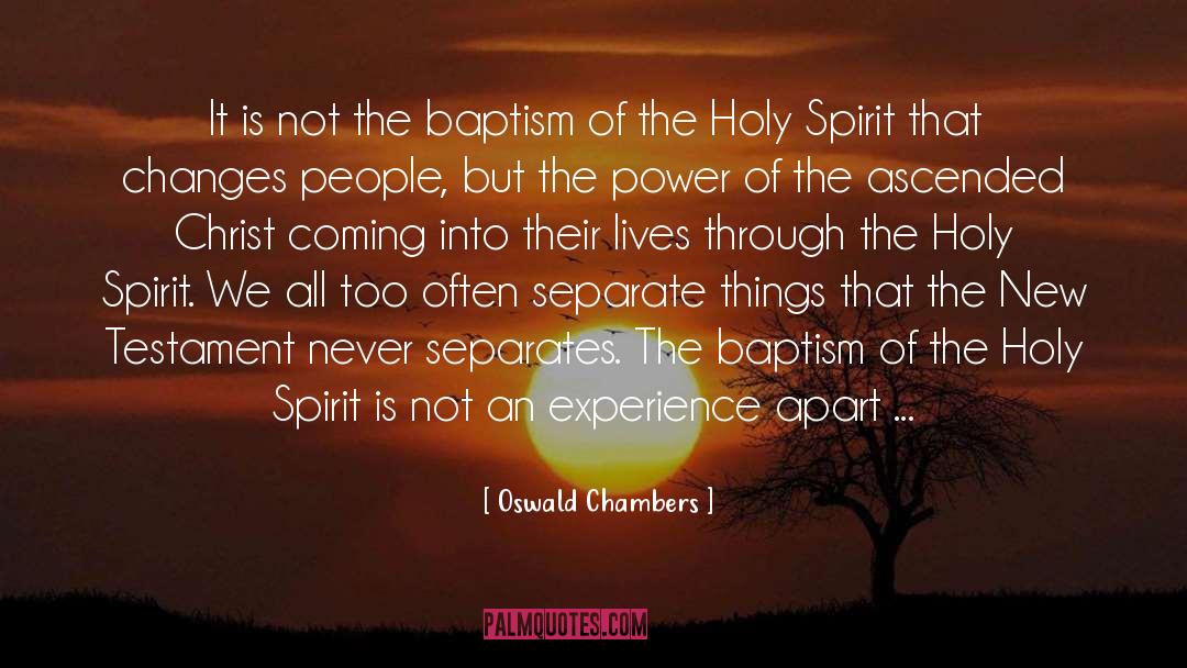 Baptism quotes by Oswald Chambers