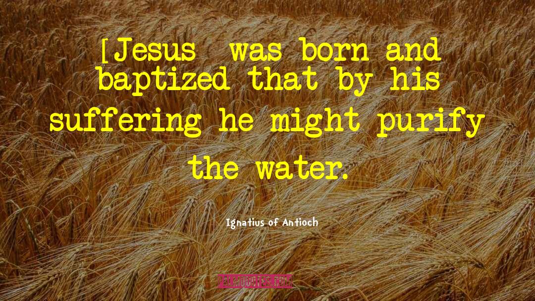 Baptized In quotes by Ignatius Of Antioch