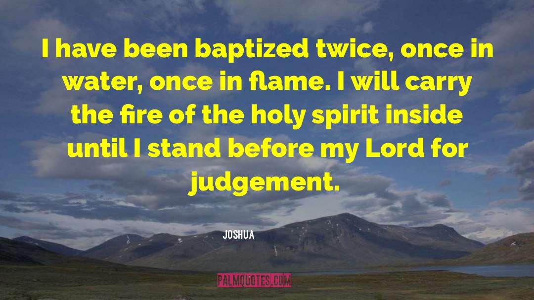 Baptized quotes by Joshua