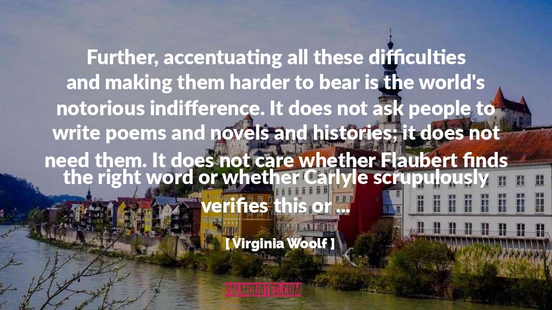 Bar Flaubert quotes by Virginia Woolf