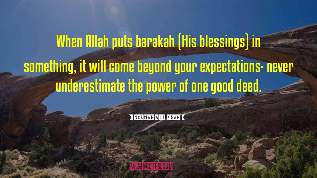 Barakah quotes by Nouman Ali Khan