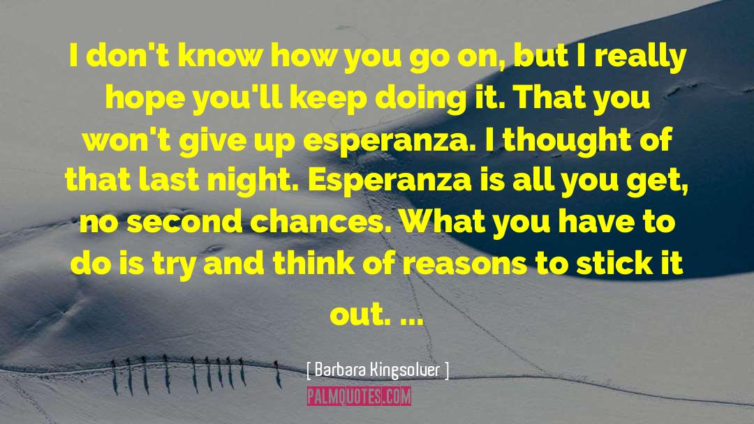 Barbara Quick quotes by Barbara Kingsolver