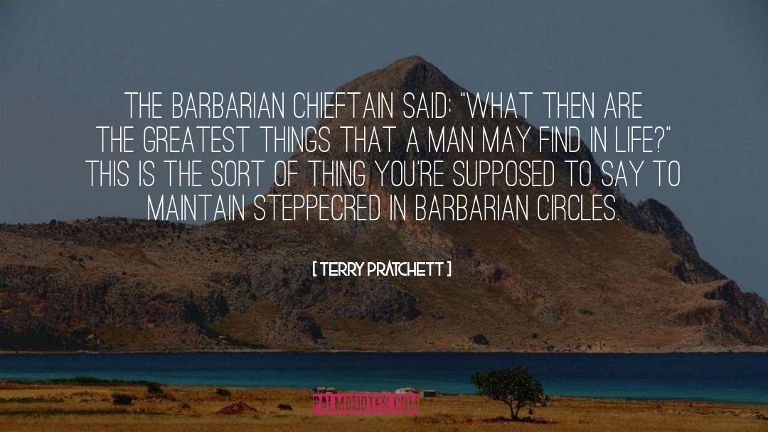 Barbarian quotes by Terry Pratchett