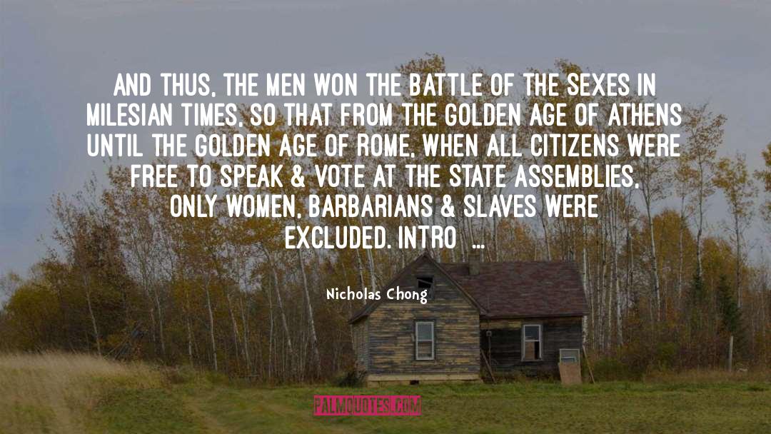 Barbarians quotes by Nicholas Chong