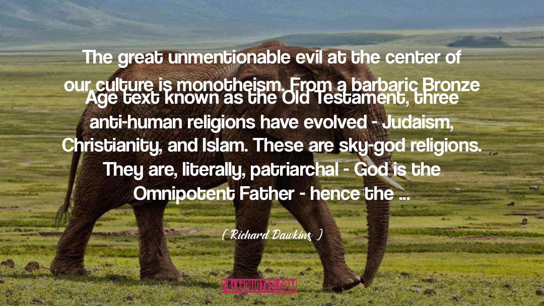 Barbaric quotes by Richard Dawkins