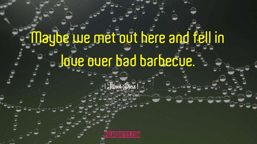 Barbecue quotes by Junot Diaz